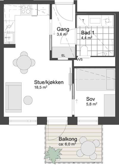 Plantegning 1